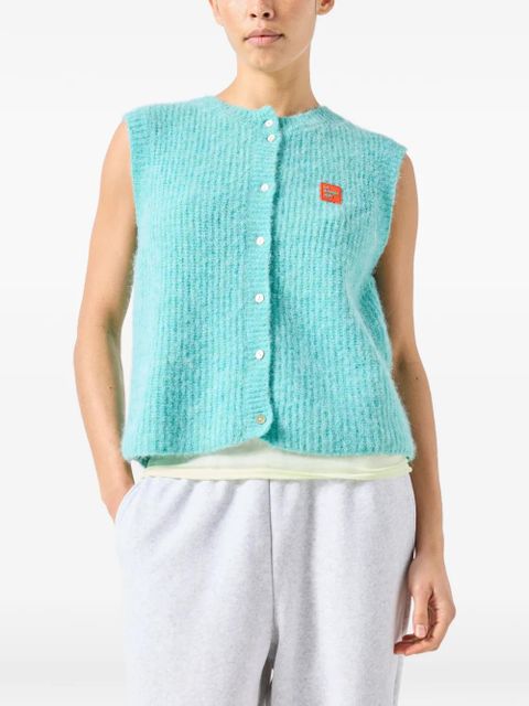 American Vintage East sleeveless cardigan - Green