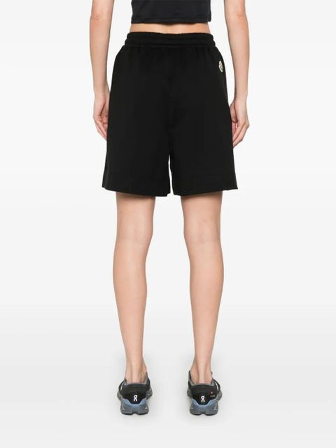 Moncler cotton track shorts - Black