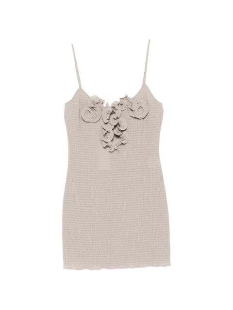 Magda Butrym floral appliqué dress - Neutrals - zdjęcie produktu nr 1