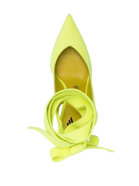 The Attico Venus 110mm tie-ankle pumps - Yellow