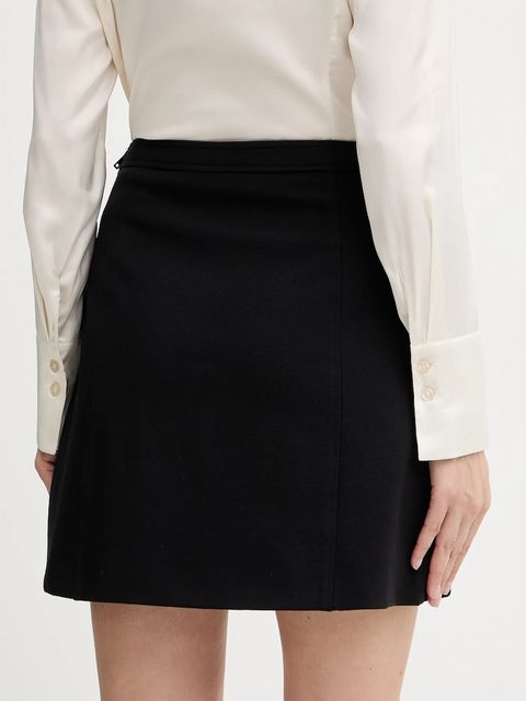 Guess spódnica CHRISSY kolor czarny mini rozkloszowana W5BD61 KCMU2