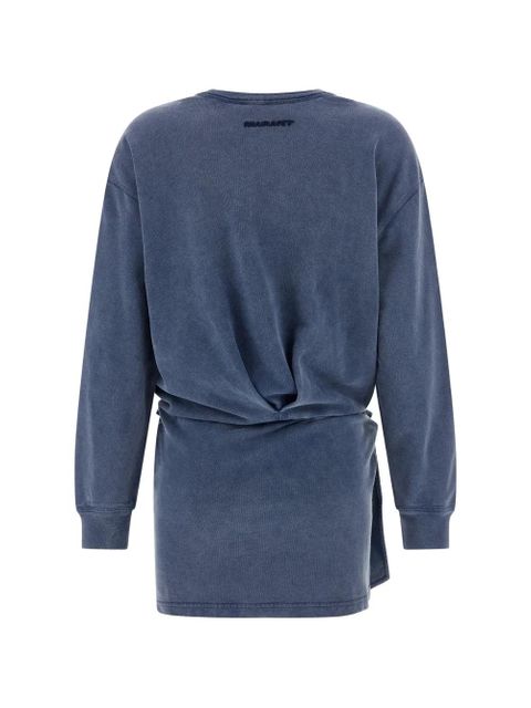 MARANT ÉTOILE Zae wrap-style sweat dress - Blue - zdjęcie produktu nr 2