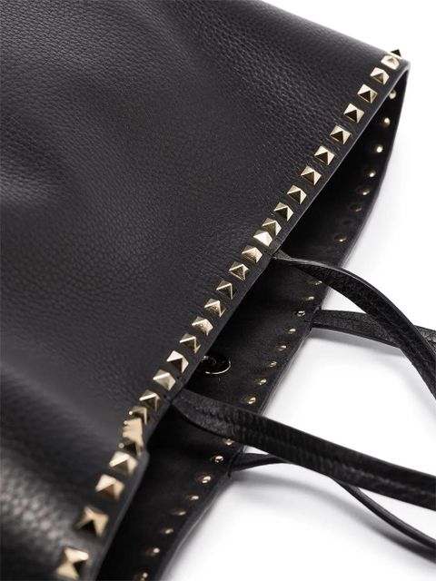 Valentino Garavani Rockstud leather tote bag - Black