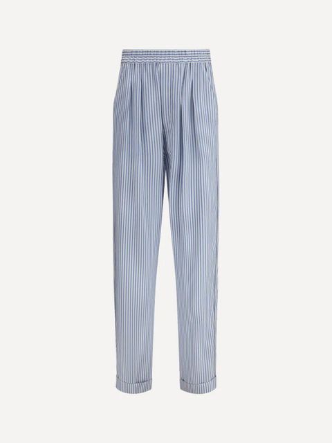 TOM FORD striped silk trousers - Blue