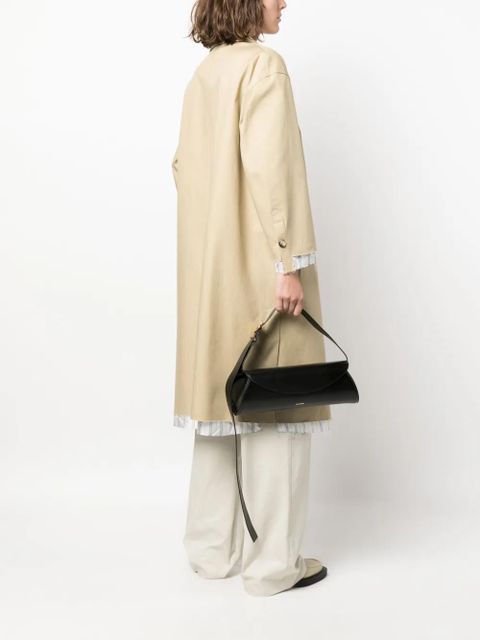 Jil Sander large Cannolo leather shoulder bag - Black - zdjęcie produktu nr 2