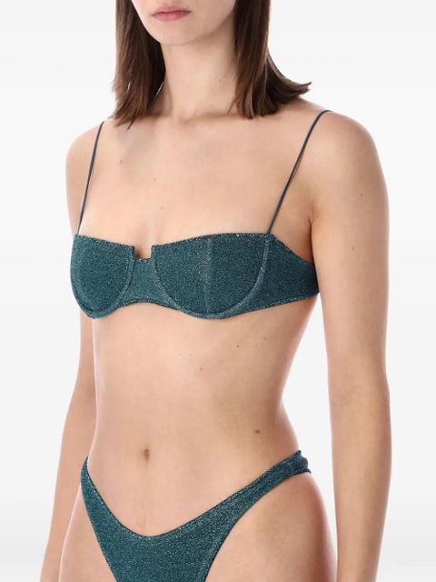 Oséree Lumière balconette bandeau bikini - Blue
