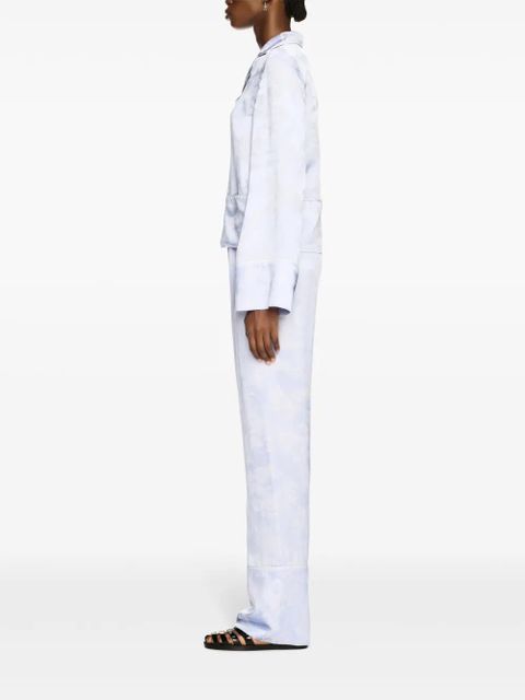 Off-White Fresco-jacquard pyjama shirt