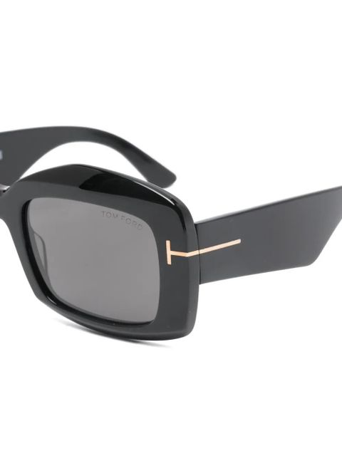 TOM FORD Eyewear oval-frame venetiatr sunglasses - Black