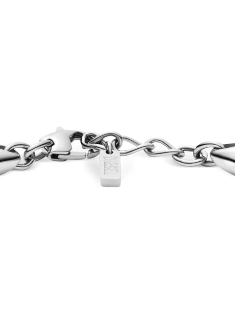Diesel cutout oval logo bracelet - Silver
