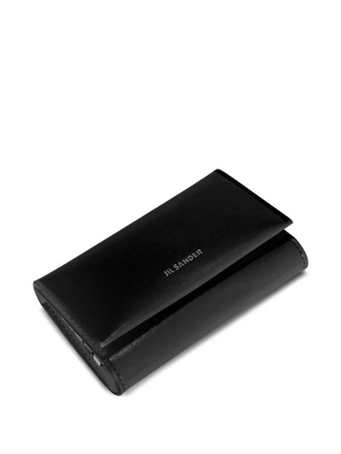 Jil Sander embossed keyrings leather key pouch - Black - zdjęcie produktu nr 2