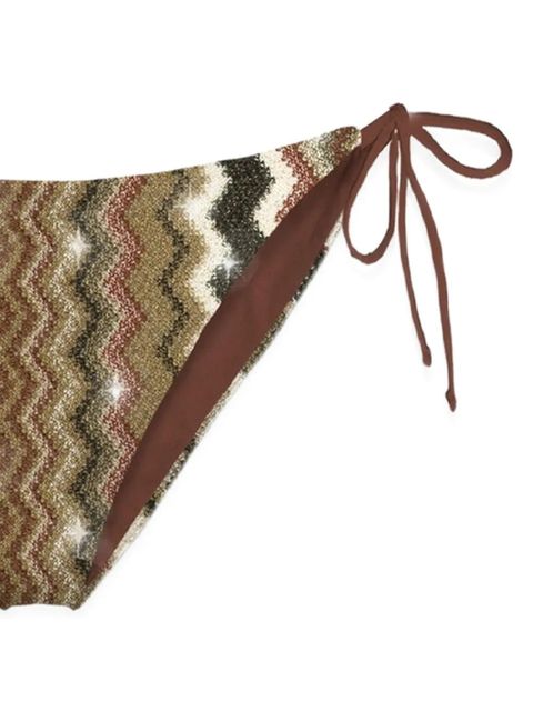 MC2 Saint Barth zigzag-stripe bikini - Neutrals - zdjęcie produktu nr 2