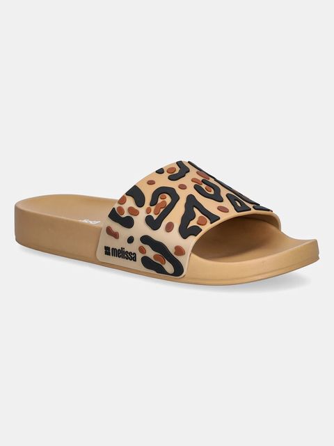 Melissa klapki MELISSA ANIMAL PRINT SLIDE AD damskie kolor brązowy M 36097.BG892 - zdjęcie produktu nr 1