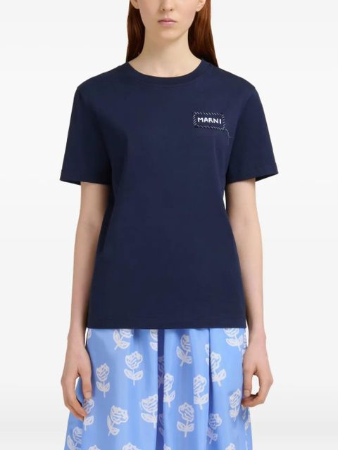 Marni logo-printed t-shirt - Blue - zdjęcie produktu nr 2