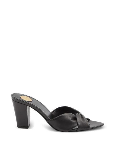 Saint Laurent Franciane cross-strap mules - Black - zdjęcie produktu nr 1