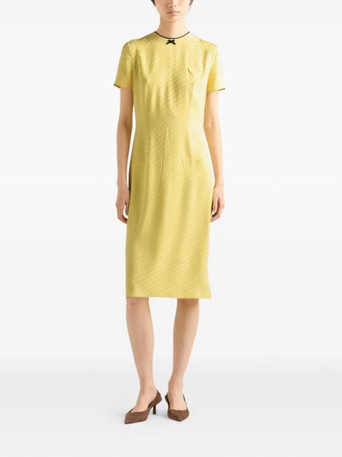 Prada polka-dot satin dress - Yellow - zdjęcie produktu nr 2