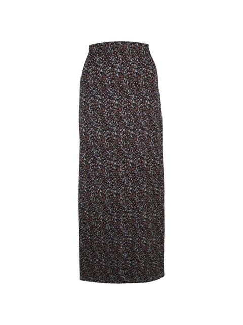 Rabanne printed maxi skirt - Black