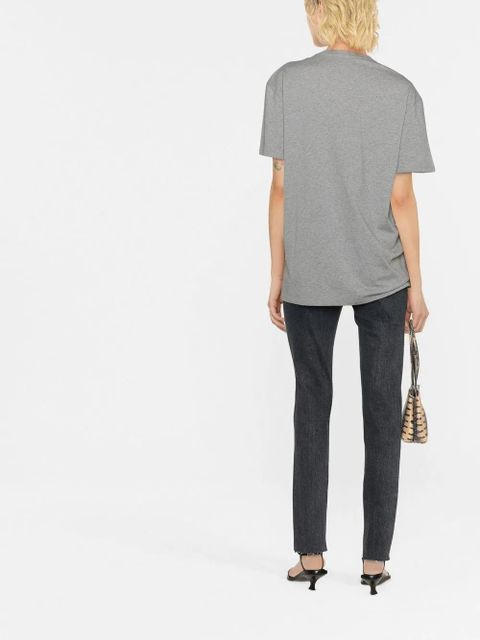 ISABEL MARANT logo-print organic-cotton T-shirt - Grey