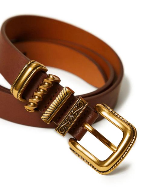 TWINSET buckle leather belt - Brown - zdjęcie produktu nr 2