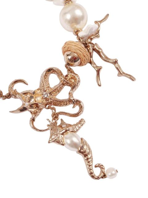 Weekend Max Mara sea-embellishement necklace - Pink - zdjęcie produktu nr 2