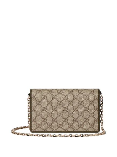 Gucci GG Emblem chain wallet - Neutrals - zdjęcie produktu nr 2