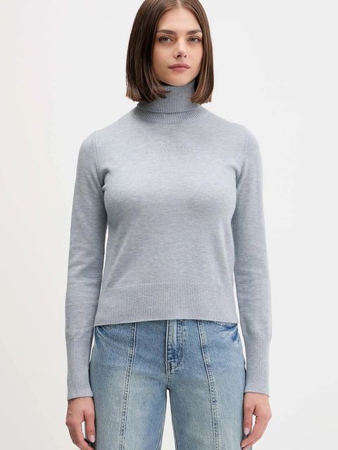 Guess Jeans sweter damski kolor szary z golfem W4BR15 Z3HO2 - zdjęcie produktu nr 1