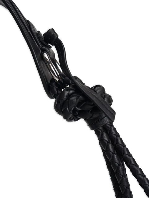 ISABEL MARANT medium Maia braided-strap knotted leather shoulder bag - Black