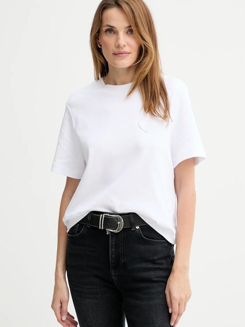 AllSaints t-shirt bawełniany damski kolor biały W205JC - zdjęcie produktu nr 1