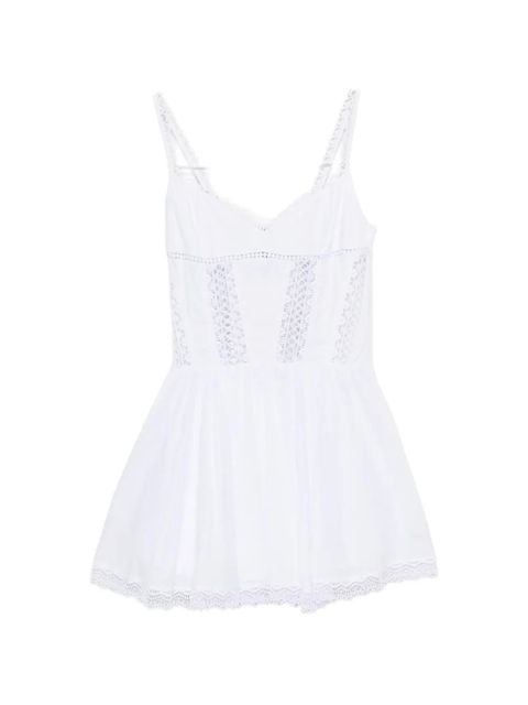 Charo Ruiz Ibiza Gardenia guipure-lace panelled dress - White - zdjęcie produktu nr 1