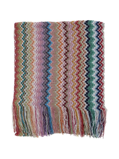 Missoni zigzag fringe scarf - Blue - zdjęcie produktu nr 2