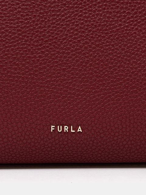 Furla torebka skórzana kolor bordowy WB02001 BX4329 4617S