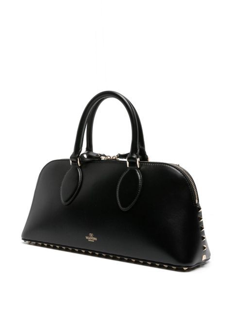 Valentino Garavani Rockstud-embellished leather tote bag - Black