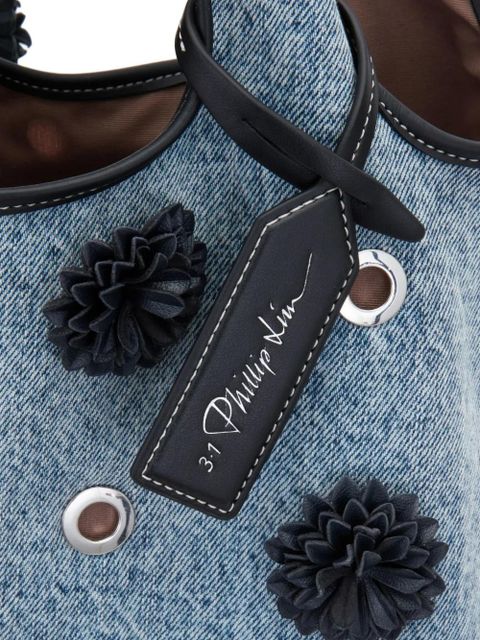 3.1 Phillip Lim pom-pom eyelet tote bag - Blue