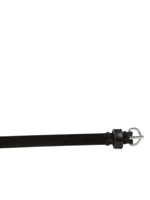 PINKO circular-plaque leather belt - Black