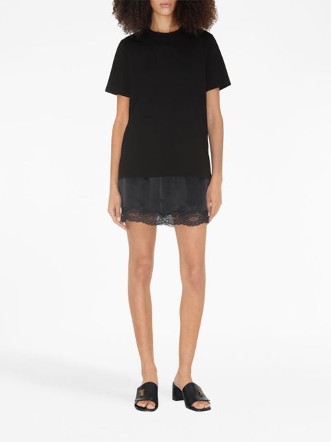 Burberry tonal embroidered-logo T-shirt - Black - zdjęcie produktu nr 2