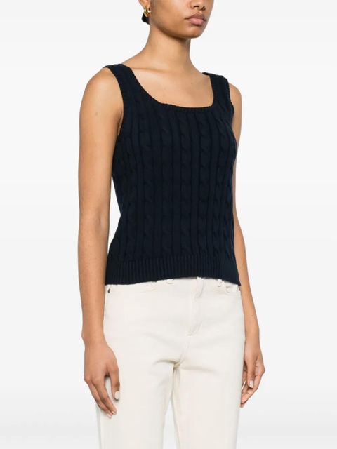 Lauren Ralph Lauren cable-knit top - Blue