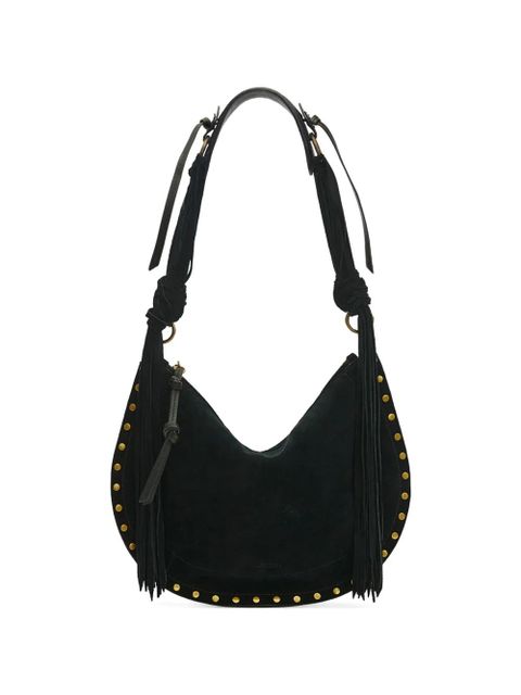 ISABEL MARANT Oskin Soft studded half-moon shoulder bag - Black - zdjęcie produktu nr 1