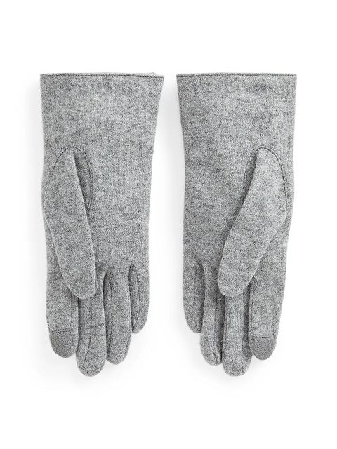 Lauren Ralph Lauren rękawiczki wełniane damskie kolor szary 454833075 - zdjęcie produktu nr 2