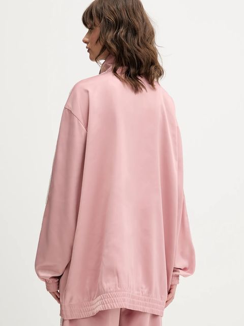 adidas Originals bluza Satin Tt damska kolor różowy z aplikacją KC8812 - zdjęcie produktu nr 2