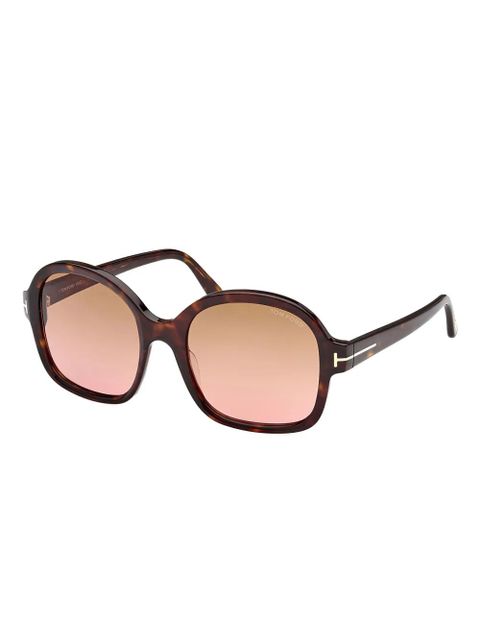 TOM FORD Eyewear oversize-frame sunglasses - Brown - zdjęcie produktu nr 2