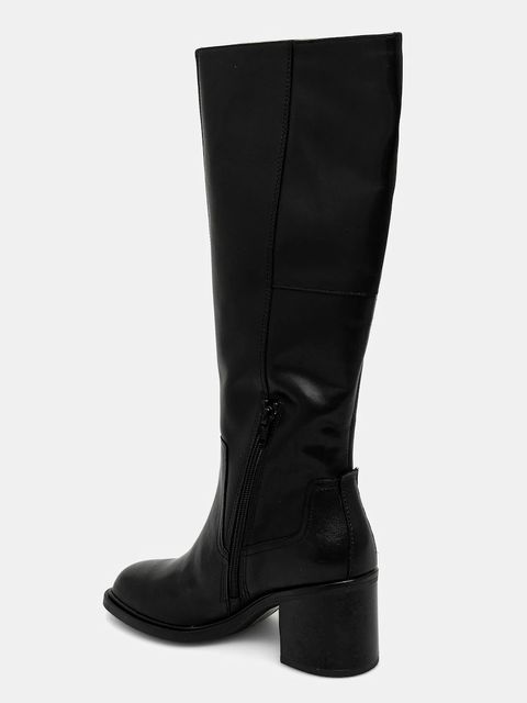 Vagabond Shoemakers kozaki skórzane MERYL damskie kolor czarny na słupku 6047-001-20