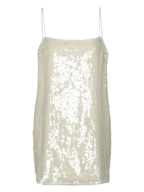 ROTATE BIRGER CHRISTENSEN sequin-embellished mini dress - Neutrals - zdjęcie produktu nr 1