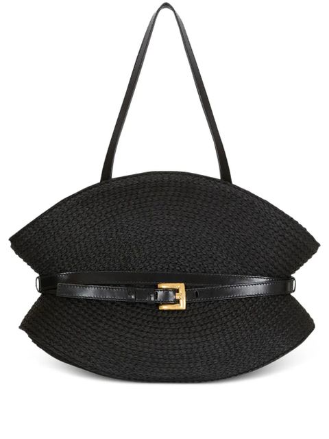 Balmain medium Shuffle buckle shoulder bag - Black - zdjęcie produktu nr 1