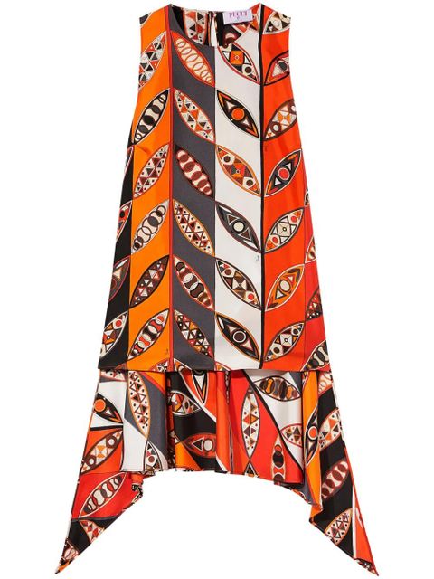 PUCCI graphic-print sleeveless blouse - Red - zdjęcie produktu nr 1