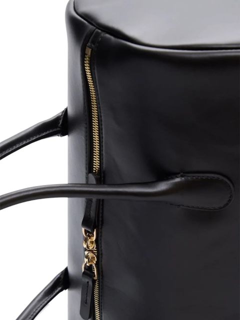 LouLou de Saison Reez cylindric leather shoulder bag - Black
