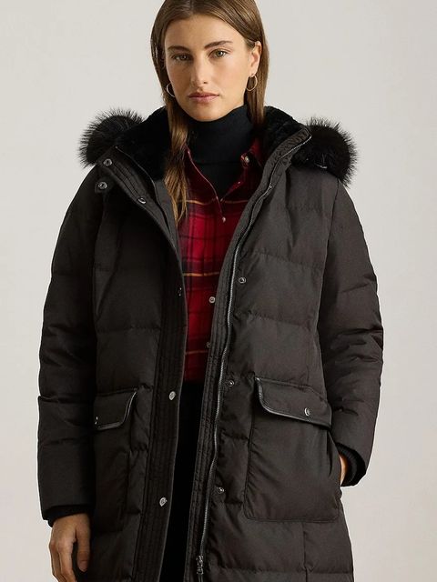 Lauren Ralph Lauren kurtka puchowa kolor czarny przejściowa 297P04092