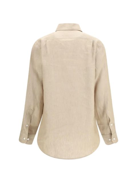 Loro Piana André chest-pocket linen shirt - Neutrals - zdjęcie produktu nr 2