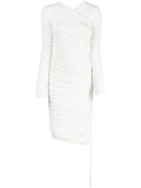 KHAITE The Arabella ruched midi dress - White - zdjęcie produktu nr 1