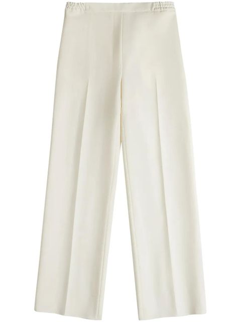 Tod's elasticated-waist virgin-wool trousers - White - zdjęcie produktu nr 1