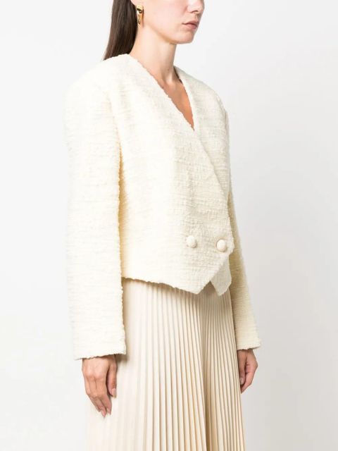 ZIMMERMANN Luminosity cropped blazer - White - zdjęcie produktu nr 2