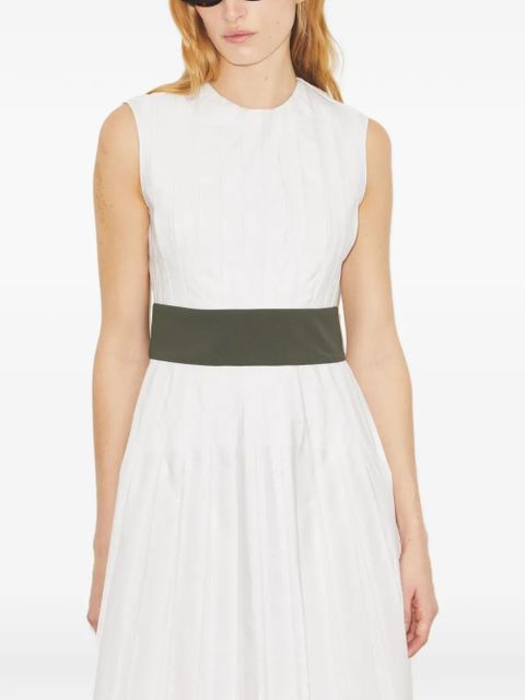 Tory Burch pleated poplin dress - White